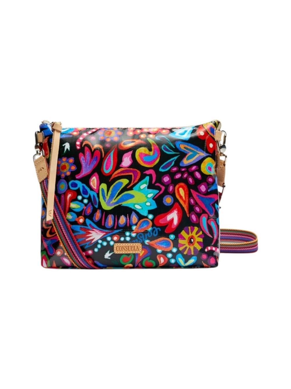 Consuela Sophie Downtown Paisley Floral Multicolor Crossbody Bag
